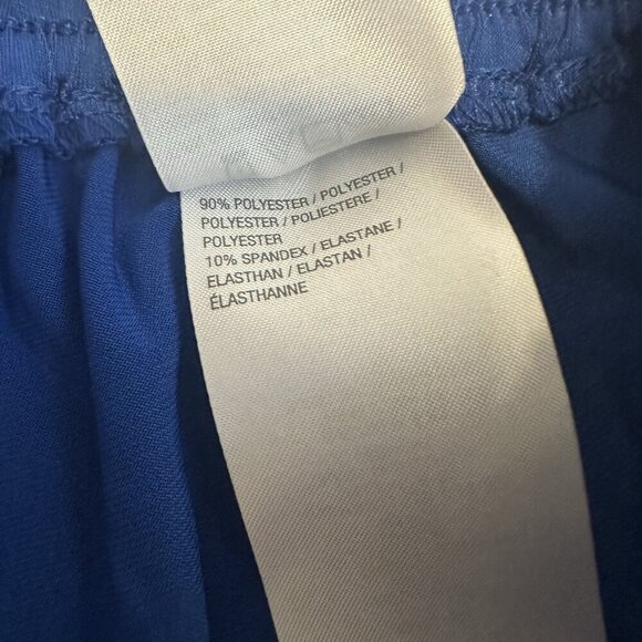 Bob Mackie Wearable Art Lagenlook Wide Leg Stretch trouser Pant Small‎ Blue NWT - Picture 7 of 13